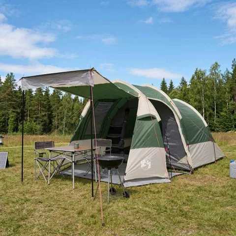 vidaXL Cort tunel Verde 390 x 215 x 152 cm