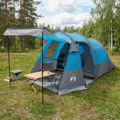 vidaXL Cort tunel 390 x 215 x 152 cm albastru