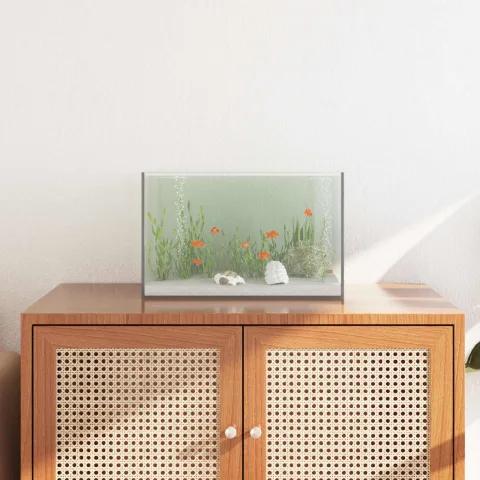vidaXL Acvariu cu depozitare Transparent 40 x 25 x 25 cm Sticlă
