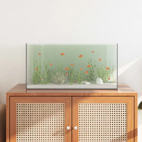 vidaXL Acvariu cu depozitare Transparent 60 x 30 x 30 cm Sticlă