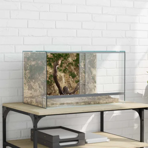 vidaXL Terariu cu depozitare Transparent 50 x 30 x 30 cm Sticlă