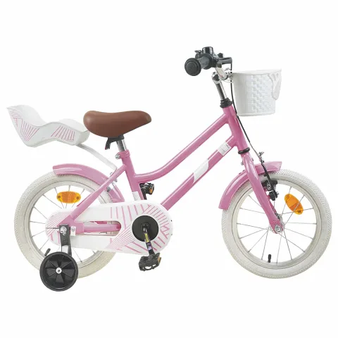 vidaXL Bicicletă pentru Copii 12 Inci pentru 2-4 ani Roz deschis