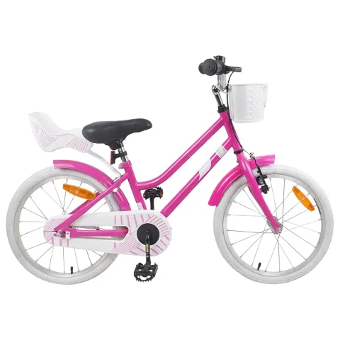 vidaXL Bicicletă pentru Copii 18 Inci pentru 5-7 ani Roz închis