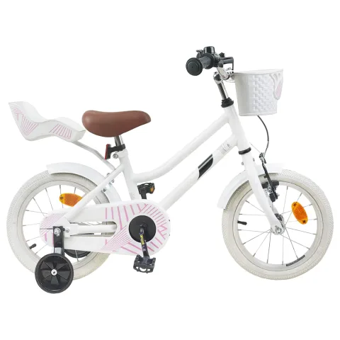 vidaXL Bicicletă pentru Copii 16 Inci pentru 4-6 ani Alb