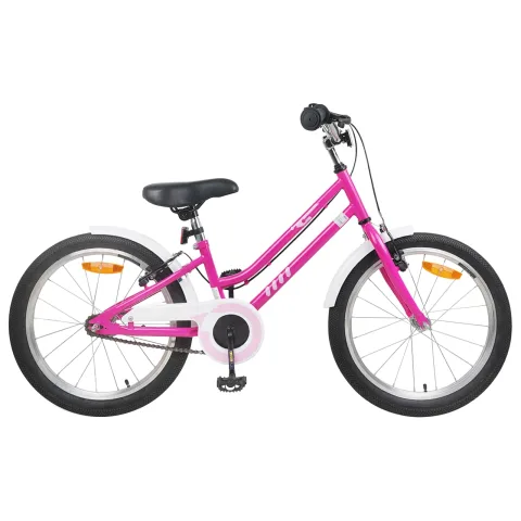 vidaXL Bicicletă pentru Copii 20 Inci pentru 6-11 ani Alb roz