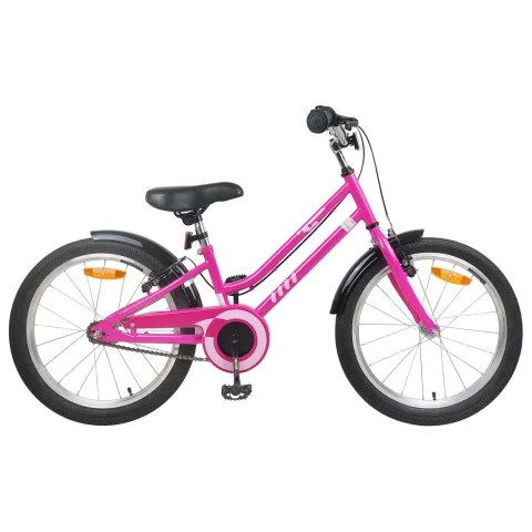 vidaXL Bicicletă pentru Copii 20 Inci pentru 6-11 ani Roz Negru