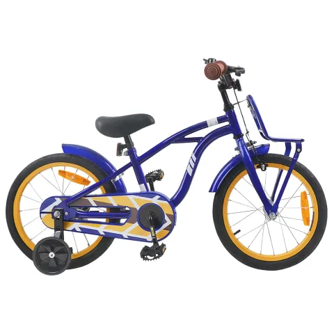 vidaXL Bicicletă pentru Copii 16 Inci pentru 4-6 ani Albastru închis