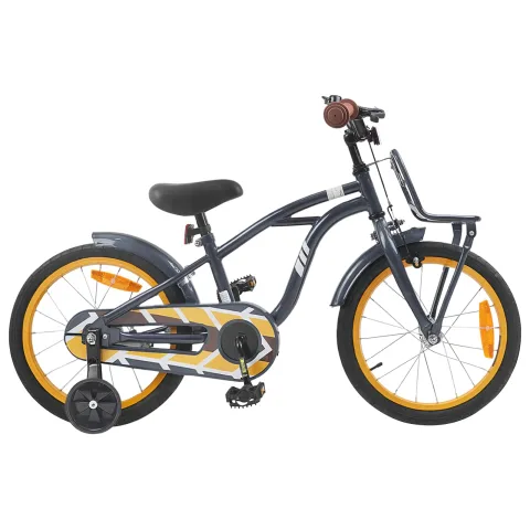 vidaXL Bicicletă pentru Copii 16 Inci pentru 4-6 ani Gri închis
