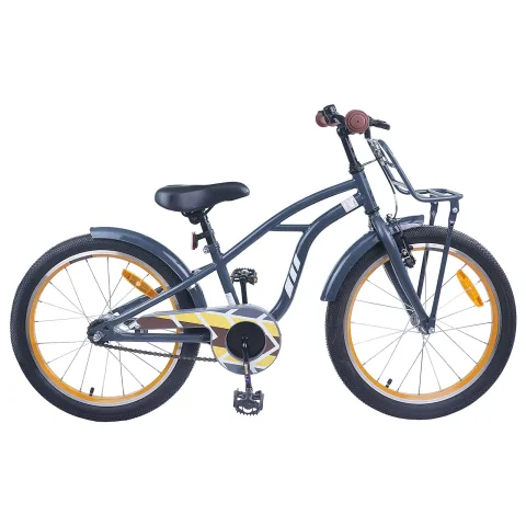 vidaXL Bicicletă pentru Copii 18 Inci pentru 5-7 ani Gri închis