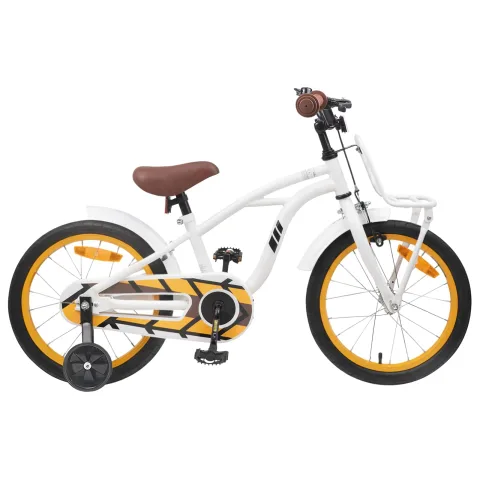 vidaXL Bicicletă pentru Copii 16 Inci pentru 4-6 ani Alb