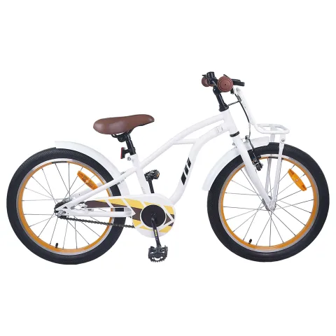vidaXL Bicicletă pentru Copii 18 Inci pentru 5-7 ani Alb
