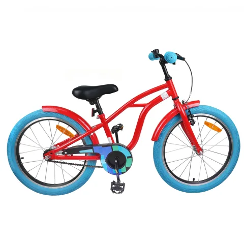 vidaXL Bicicletă pentru Copii 18 Inci pentru 5-7 ani Roșu