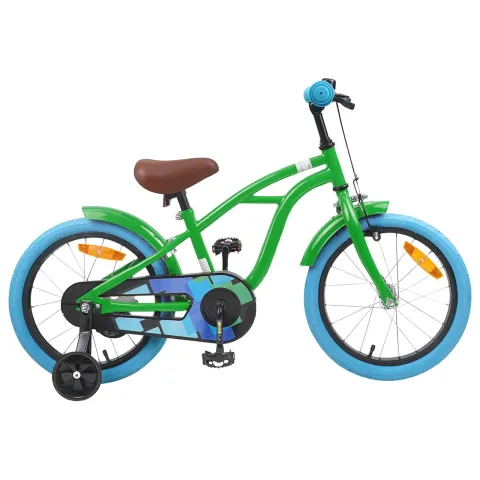 vidaXL Bicicletă pentru Copii 16 Inci pentru 4-6 ani Verde