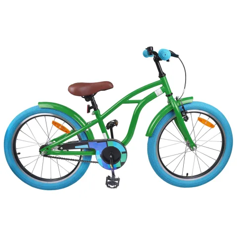 vidaXL Bicicletă pentru Copii 18 Inci pentru 5-7 ani Verde
