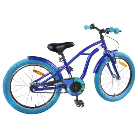 vidaXL Bicicletă pentru Copii 18 Inci pentru 5-7 ani Albastru închis