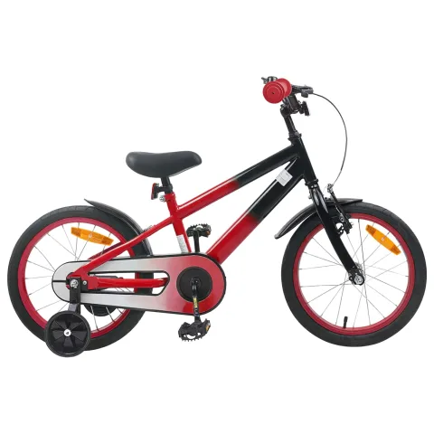 vidaXL Bicicletă pentru Copii 16 Inci pentru 4-6 ani Roșu Negru