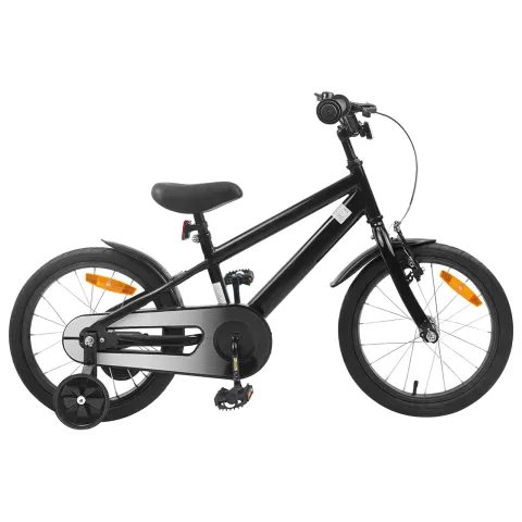 vidaXL Bicicletă pentru Copii 16 Inci pentru 4-6 ani Negru