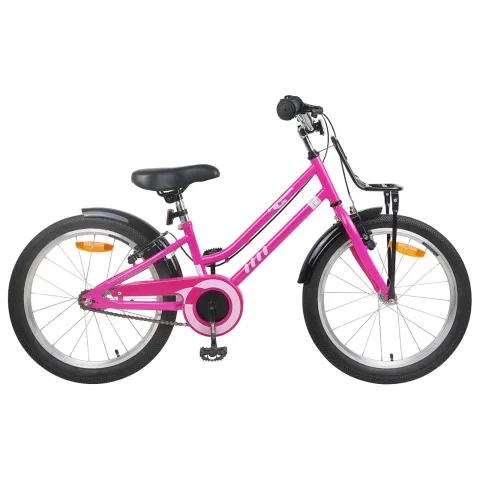 vidaXL Bicicletă pentru Copii 20 Inci pentru 6-11 ani Roz Negru