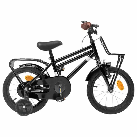 vidaXL Bicicletă pentru Copii 12 Inci pentru 2-4 ani Negru