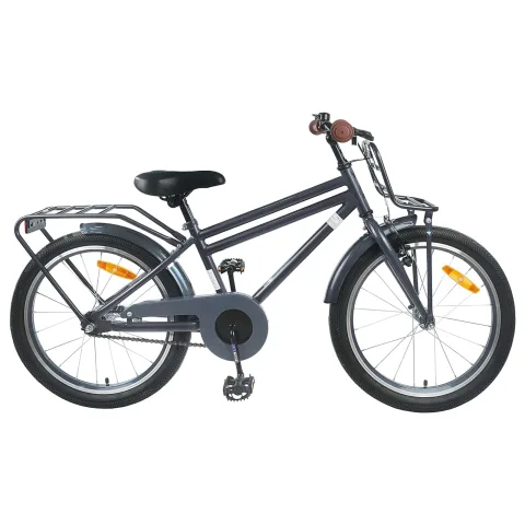 vidaXL Bicicletă pentru Copii 18 Inci pentru 5-7 ani Gri închis