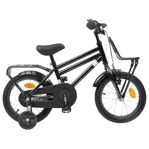 vidaXL Bicicletă pentru Copii 12 Inci pentru 2-4 ani Negru