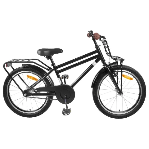vidaXL Bicicletă pentru Copii 18 Inci pentru 5-7 ani Negru