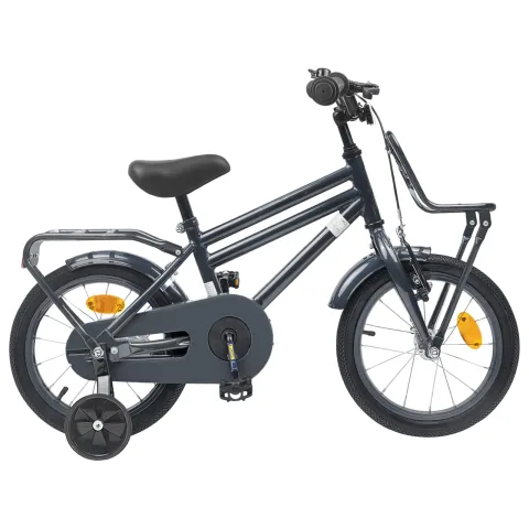 vidaXL Bicicletă pentru Copii 12 Inci pentru 2-4 ani Gri închis