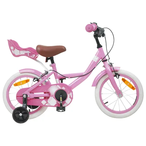 vidaXL Bicicletă pentru Copii 12 Inci pentru 2-4 ani Roz deschis