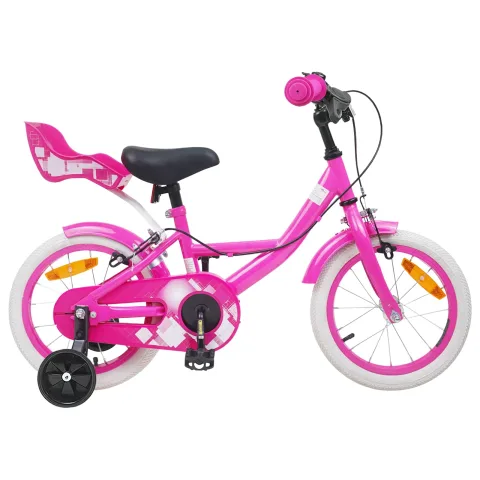 vidaXL Bicicletă pentru Copii 16 Inci pentru 4-6 ani Roz