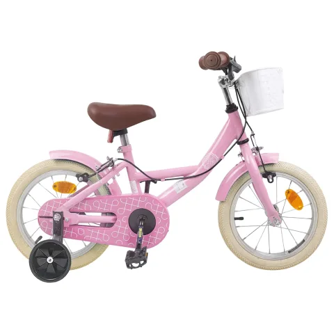 vidaXL Bicicletă pentru Copii 12 Inci pentru 2-4 ani Roz deschis