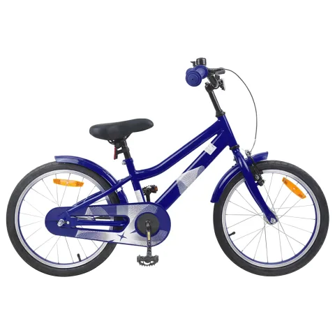 vidaXL Bicicletă pentru Copii 18 Inci pentru 5-7 ani Albastru închis