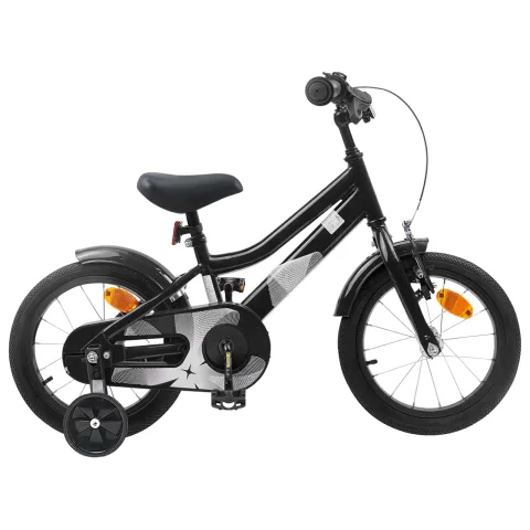 vidaXL Bicicletă pentru Copii 16 Inci pentru 4-6 ani Negru