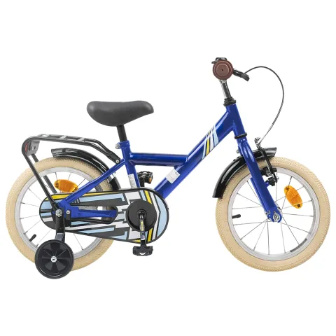 vidaXL Bicicletă pentru Copii 14 Inci pentru 3-5 ani Albastru închis