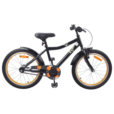 vidaXL Bicicletă pentru Copii 18 Inci pentru 5-7 ani Negru