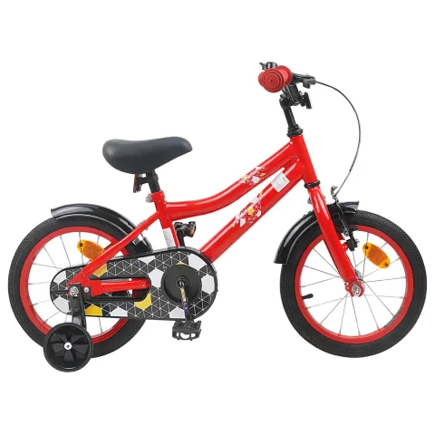 vidaXL Bicicletă pentru Copii 16 Inci pentru 4-6 ani Roșu
