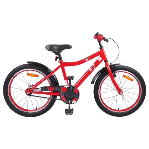 vidaXL Bicicletă pentru Copii 18 Inci pentru 5-7 ani Roșu
