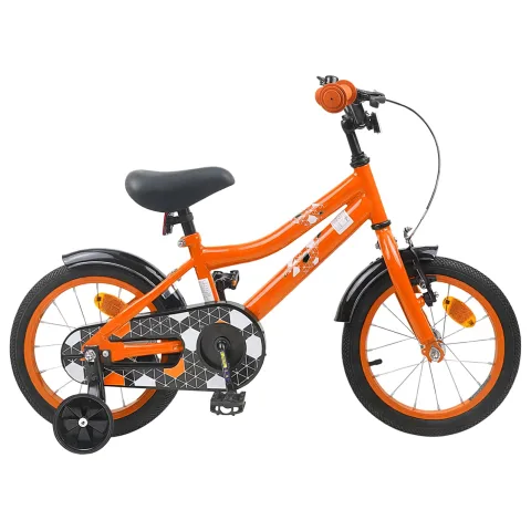 vidaXL Bicicletă pentru Copii 14 Inci pentru 3-5 ani Portocaliu