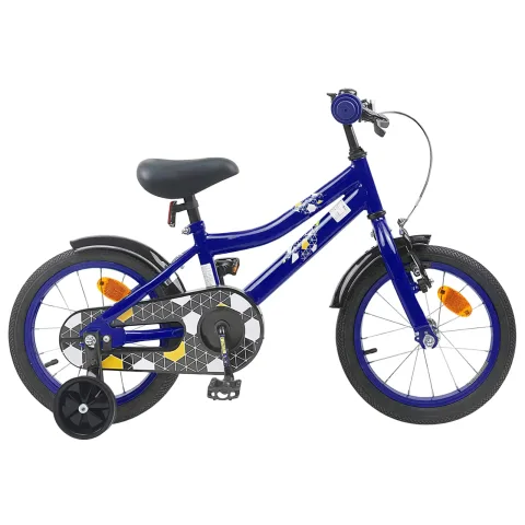 vidaXL Bicicletă pentru Copii 16 Inci pentru 4-6 ani Albastru închis