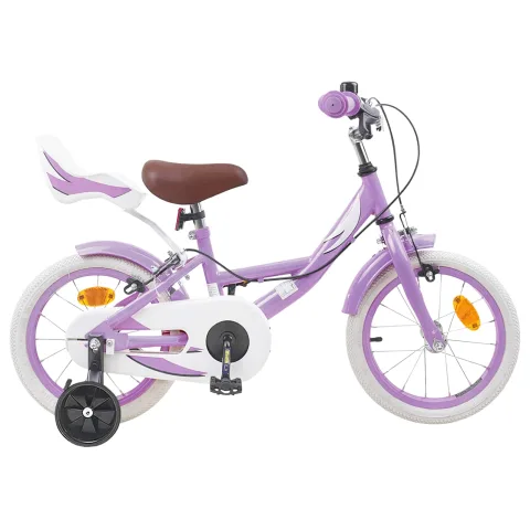 vidaXL Bicicletă pentru Copii 14 Inci pentru 3-5 ani Violet