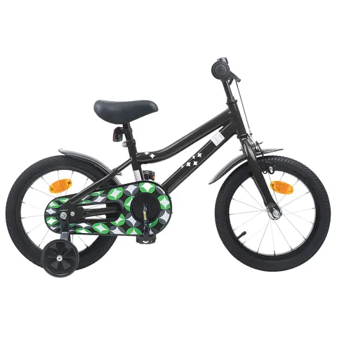 vidaXL Bicicletă pentru Copii 16 Inci pentru 4-6 ani Negru