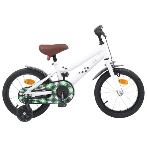 vidaXL Bicicletă pentru Copii 16 Inci pentru 4-6 ani Alb