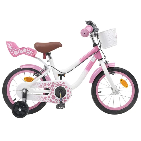 vidaXL Bicicletă pentru Copii 14 Inci pentru 3-5 ani Roz deschis