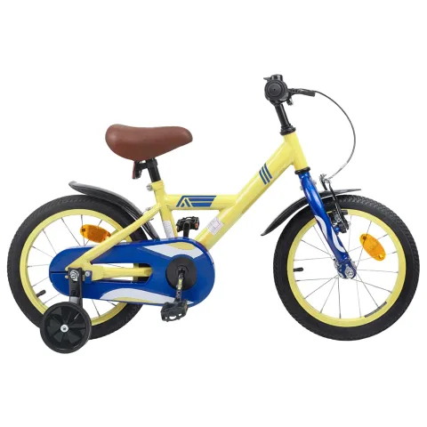 vidaXL Bicicletă pentru Copii 16 Inci pentru 4-6 ani Galben