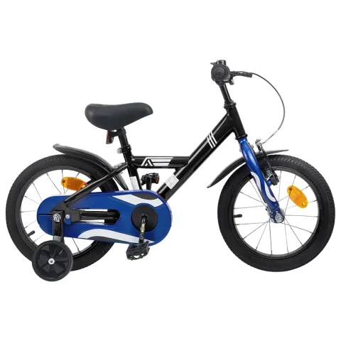 vidaXL Bicicletă pentru Copii 16 Inci pentru 4-6 ani Negru