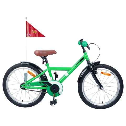 vidaXL Bicicletă pentru Copii 18 Inci pentru 5-7 ani Verde