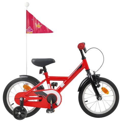 vidaXL Bicicletă pentru Copii 14 Inci pentru 3-5 ani Roșu