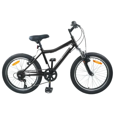 vidaXL Bicicletă pentru Copii 20 Inci 6-Viteză pentru 6-11 ani Negru