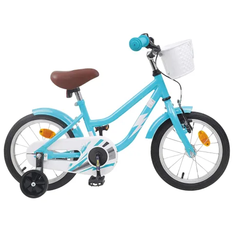 vidaXL Bicicletă pentru Copii 14 Inci pentru 3-5 ani Albastru deschis