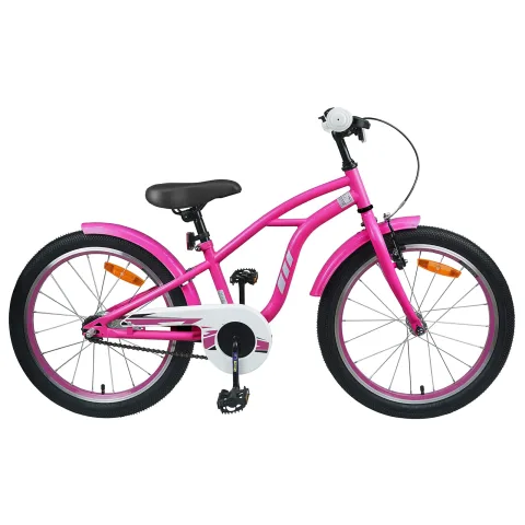 vidaXL Bicicletă pentru Copii 18 Inci pentru 5-7 ani Roz închis