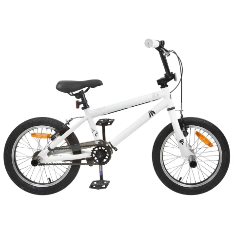 vidaXL BMX 20 Inci pentru peste 9 ani Alb